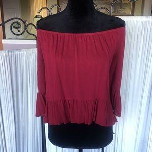 3/$30 NWT Living Doll 3/4 Sleeve Boho Top